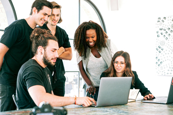 Virtual team meeting