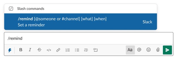 Slack Reminders